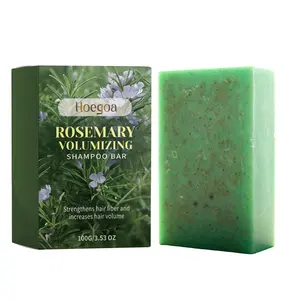 Hoegoa Rosemary Enriching Shampoo Bar, Gentle Daily Hair Cleanser, Refreshing Smooth Lightweight Hair Care, Soft and Silky Hair Treatment