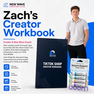 New Wave Creator Workbook | Printed Content Planning Workbook & Product Sample