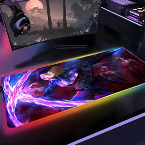 Limbus Company Mouse Pad Gamer Rgb 1000×500mm 900×400mm 800×400mm 600x300mm Desk Mat Back Light Led Mousepad Setup Gaming Accessories Deskmat Big Mousepad Backlight