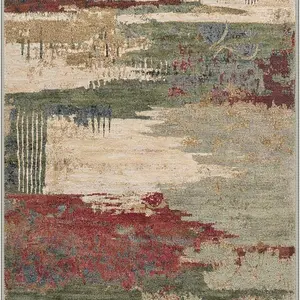 BEIMO Area Rugs 5x7 for Living Room Bedroom, Modern Abstract Machine Washable Rug, Soft Low Pile Floor Carpet with Non Slip Backing for Dining Room, Multi-Color