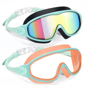 Swim Goggles with UV Protection & Anti-Fog, Ideal for Ages 3-15, Perfect for Boys & Girls, Enhance Visibility During Play Swimming Goggles Set, Kid Swim Goggles