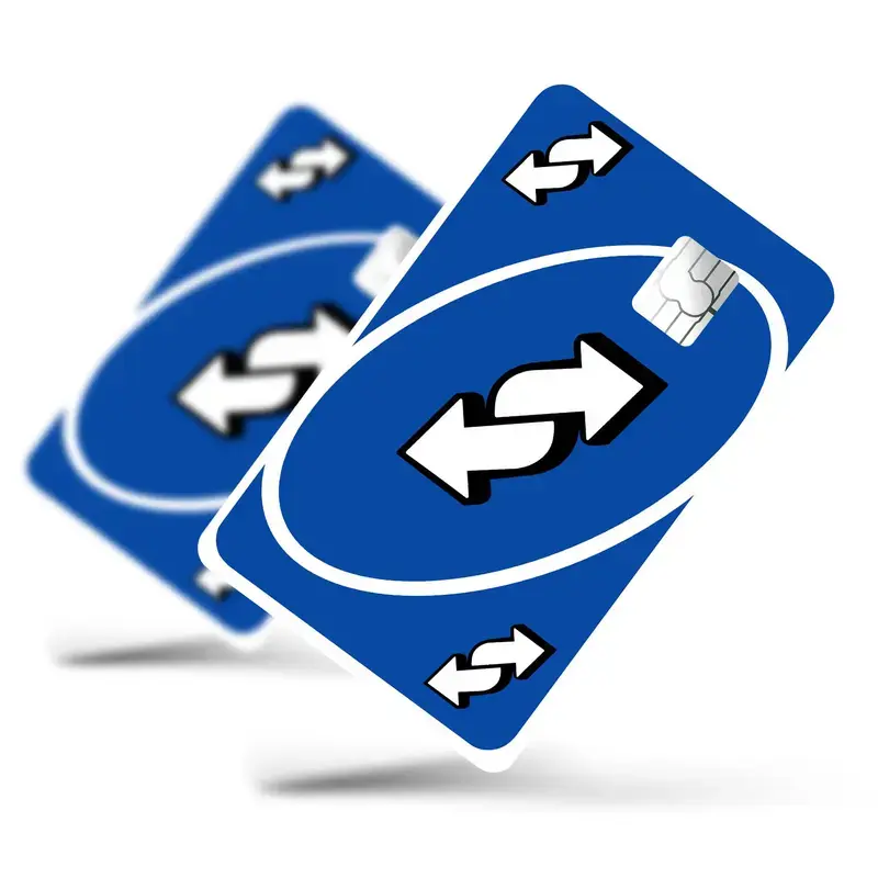 Uno Reverse Blue Credit Card & Debit Card Skin
