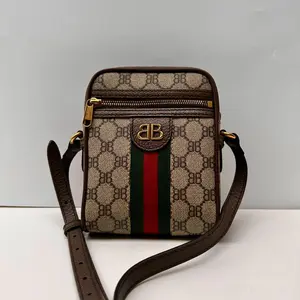 Pre-owned Supreme Canvas Crossbody Bags Ophidia Mini Messenger Brown