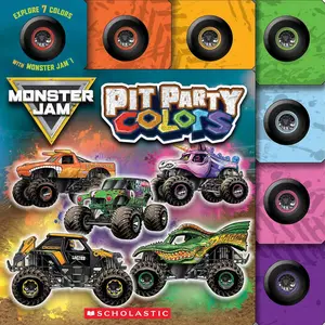 Pit Party Colors (Monster Jam Interactive Board Book with Tabs) Board book – November 4, 2025