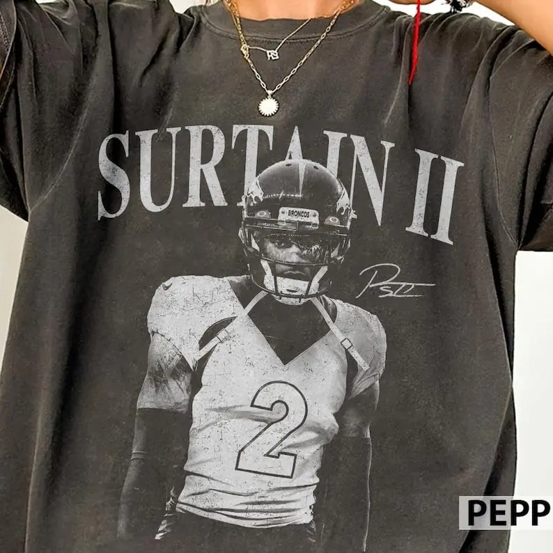 Patrick Surtain II Denver Vintage Comfort Colors Shirt, Game Day Shirt, Football Shirt