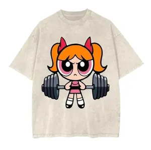 Retro Powerpuff Strong Girl Gym 2026 T-Shirt, Unisex Graphic Gym Tee, Pump Cover Workout Shirt, Vintage Fitness Style Apparel � For Men, For Women E