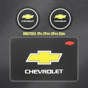 Universal Car Decor Accessories Anti-Slip Cup Holder Coasters, Non-Slip Mats for Chevrolet Captiva Cruze Spark Colorado Malibu Trax Z71 Aveo Orlando Lacetti Equinox Camaro Cavalier Epica Impala Tracker Nubira