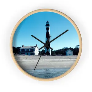 Coastal Lighthouse Wall Clock - Nautical Decor, Beach House Gift, Home Decor, Coastal Living, Timeless Elegance