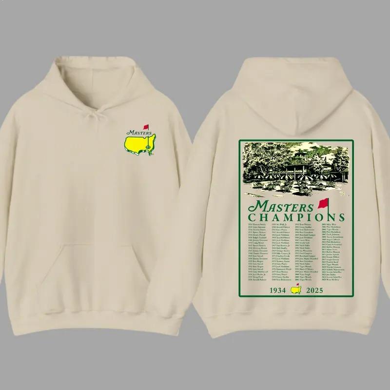 2025 Masters Tournament Augusta 91 Years Hoodie, Golf Tournament, The Masters Golf Cup 2 Sided Hoodie, Golf Gifts For Men