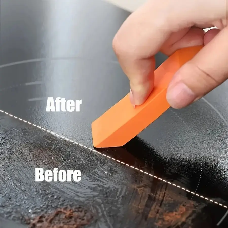 2-Pack Stain Remover Eraser Multi-Purpose Stainless Steel Cleaning Brush - Easily Removes Rust, Hard Water Stains and Dirt - Cleaning Tools for Kitchen, Bathroom