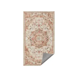 SONGMICS HOME Area Rug for Bedroom, Non-Slip Carpet, Traditional Vintage Style, Home Decor, for Living Room, Kitchen, Entryway, Dining Room, Machine Washable