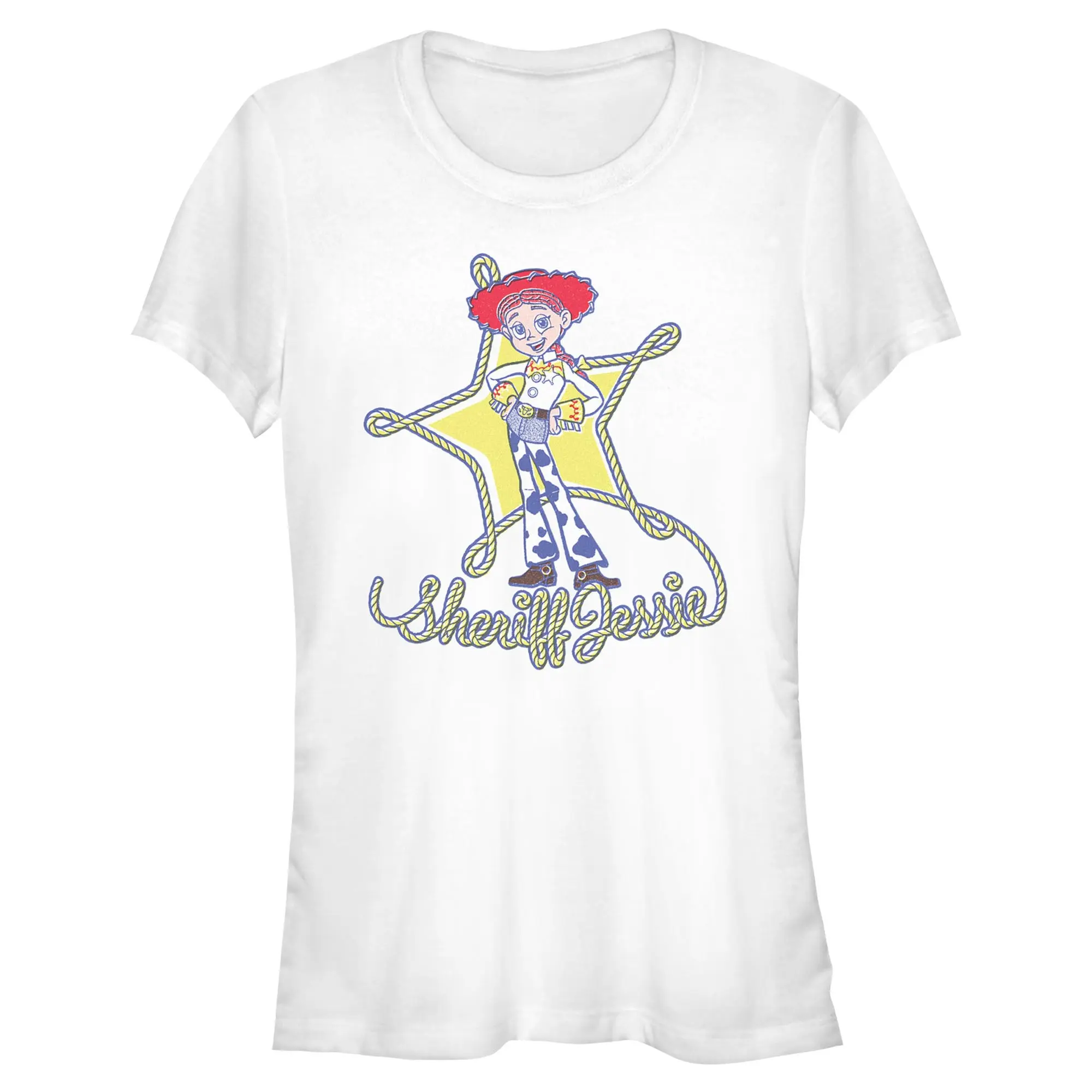 Juniors Womens Toy Story 5 Sheriff Jessie Icon T Shirt