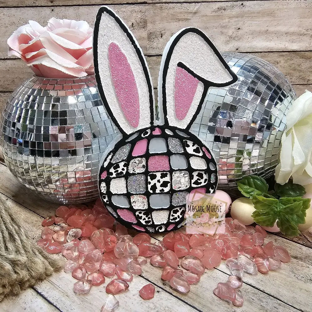 Disco Bunny Car Freshie, Easter/Spring Car Air Freshener - Customizable Car Air Freshener
