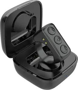 Scrolling Ring Remote control Bluetooth scroller page turner, Selfie & Camera video recording remote Scrolling Ring for TIK Tok, iPhone, iPad, iOS, Android - Black