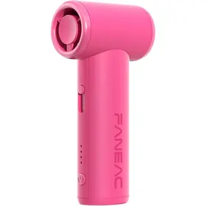 Blush Pink Mini Handheld Portable Fan - Brushless Motor, Ultra Slim, Stepless Control, 2500mAh Rechargeable Battery (Up to 8 Hours), Pocket Electric Fan for Outdoor Travel, Office