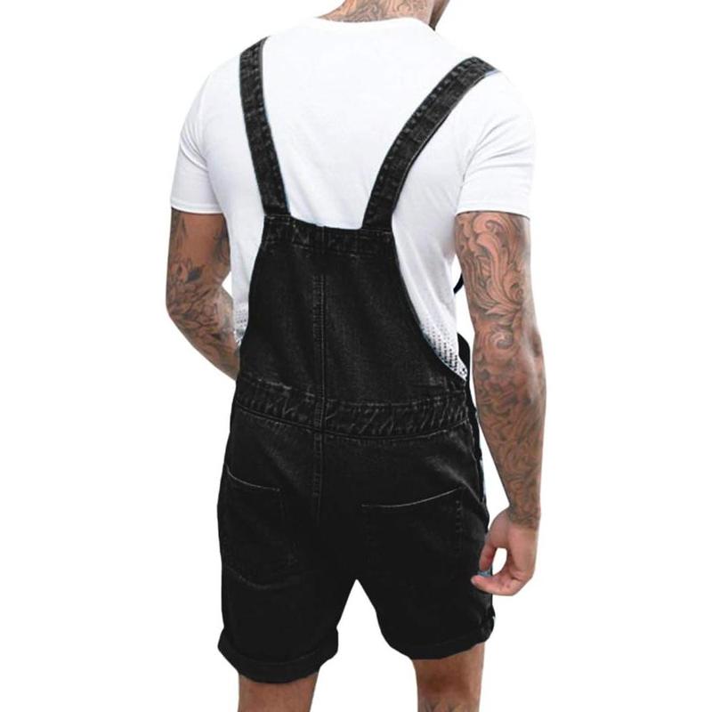 Beotyshow Mens Denim Shorts Bib Overall Jean Romper Casual Loose Fit Walkshort Button Pockets Summer Jumpersuit Fashion Menswear Beotyshow Mens Denim Shorts Bib Overall Jean Romper Casual Loose Fit Walkshort Button Pockets Summer Jumpersuit Fashion Menswear