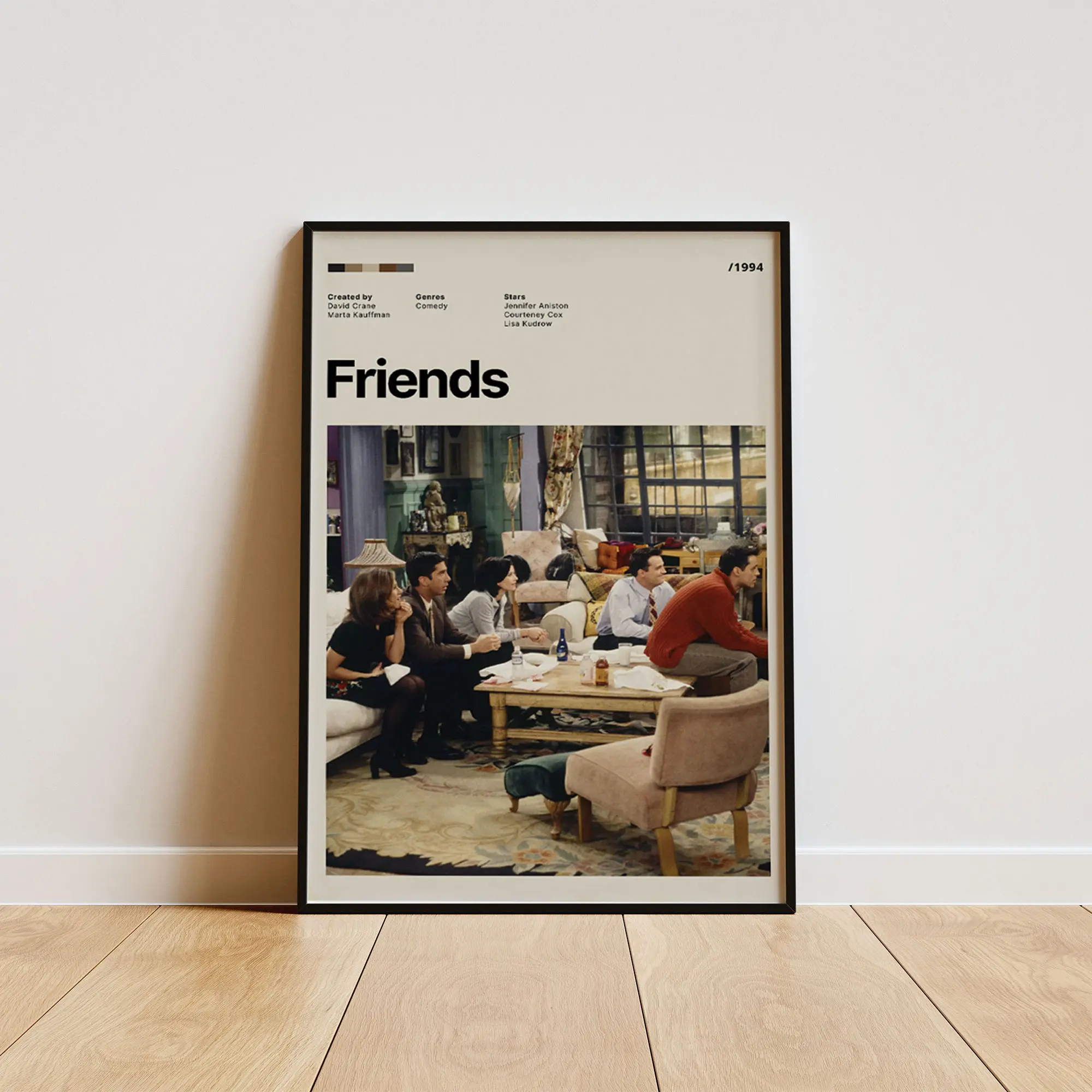 Friends Poster, Contemporary Wall Decor, Modern Home Aesthetic, Interior Decoration Print