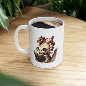 Booker Chibi Dragon Ceramic Mug, 11oz