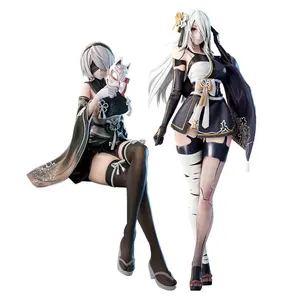 Anime 2Byorha figure 2Byorha action figure 2Byorha figurine Doll PVC kimono Model Toys Collection Statue Gifts Desktop figurine