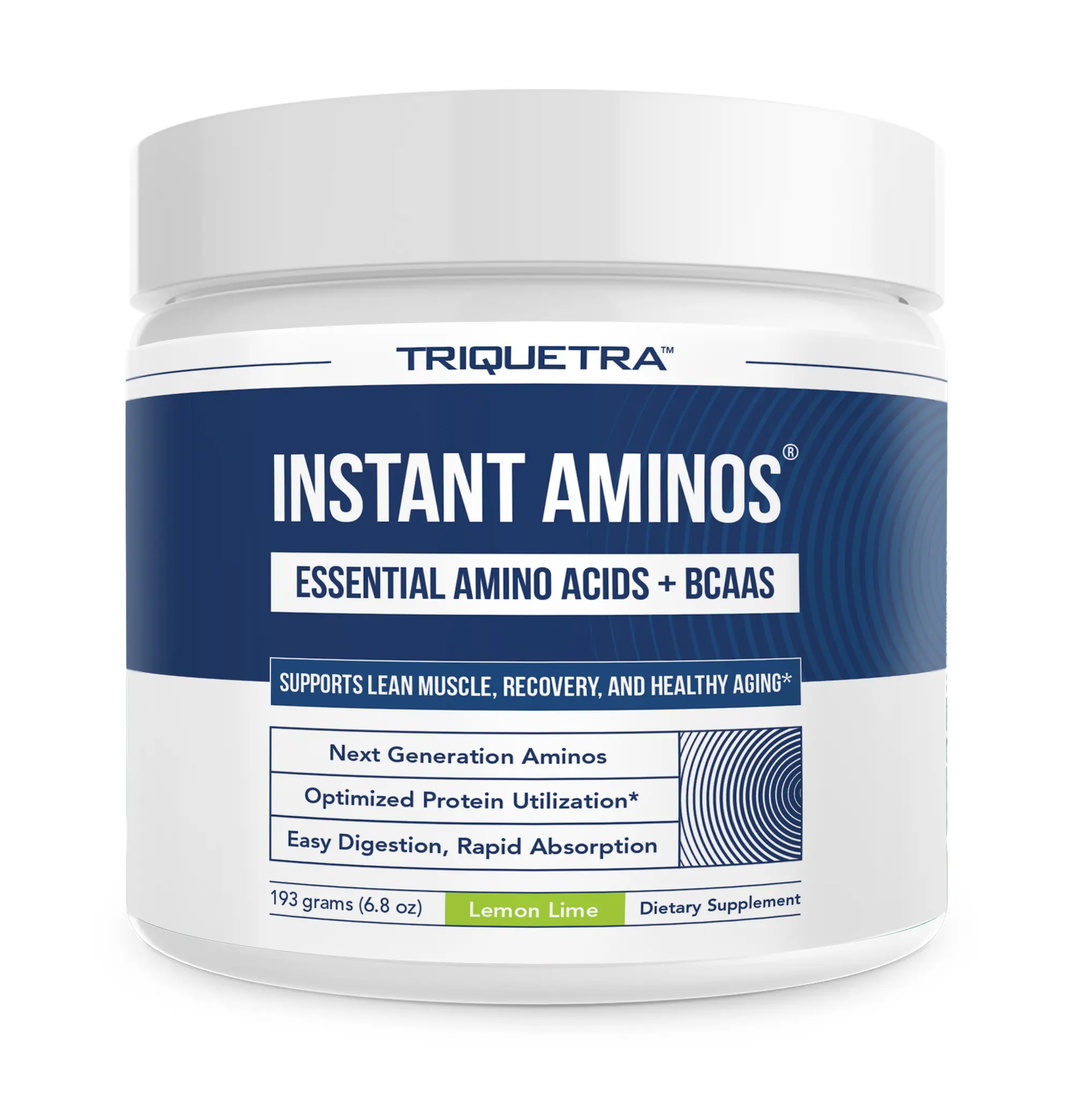 Triquetra Health Instant Aminos | EAA + BCAA – 10 Essential Amino Acids Supplement – Rapid Absorption, Zero Digestion – Supports Muscle Health & Aging – 321% DIAAS Protein Score – Lemon Lime (30 Servings) Lean Healthcare