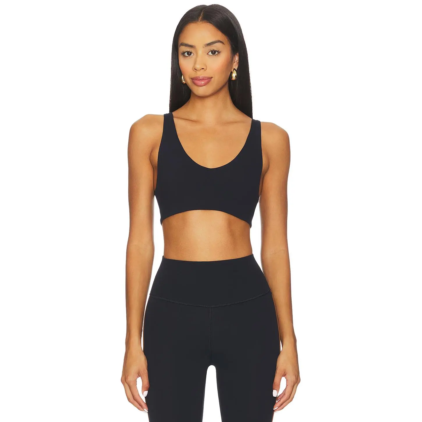 Splits59 Airweight Scoop Back Sports Bra in Indigo