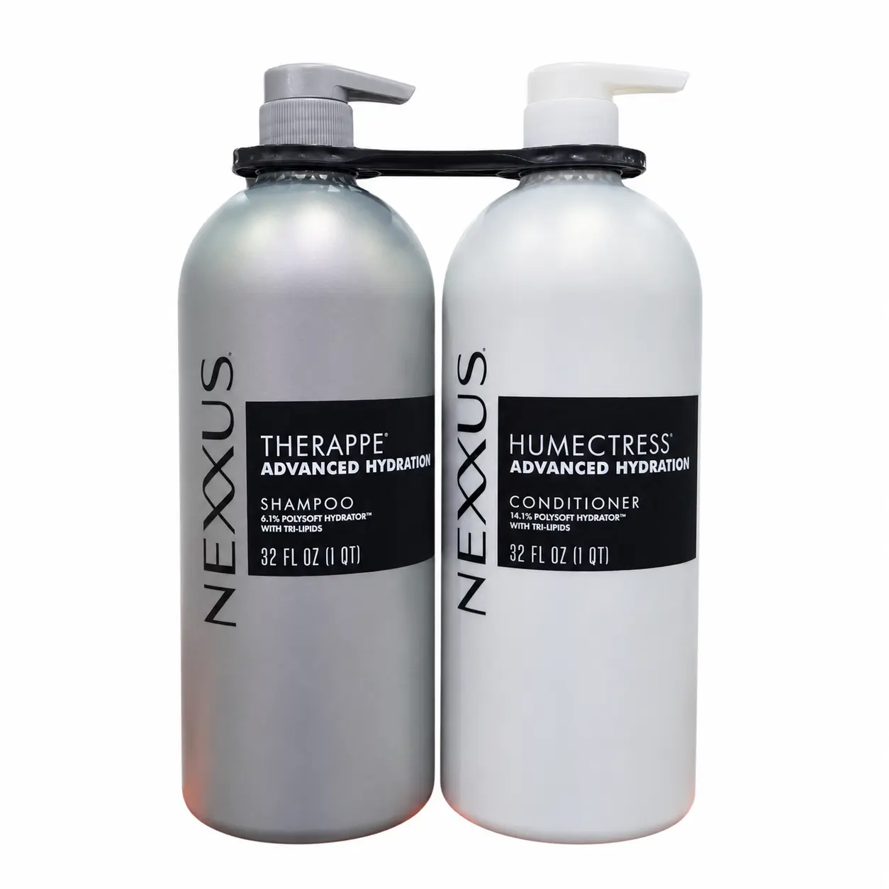 Nexxus Therappe & Humectress Advanced Hydration Shampoo and Conditioner Set, 32 fl oz Each, Deep Moisture System for Dry & Brittle Hair