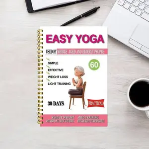 Chair Yoga Guide Book for Seniors, 30-Day Simple Exercises, Relieve Discomfort, Control Weight, Enhance Strength & Balance, Home Practice, Tutorial