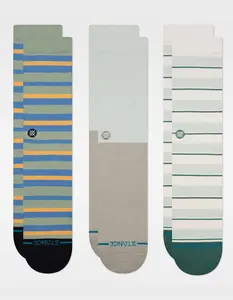 STANCE Prep Stripe 3 Pack Mens Crew Socks