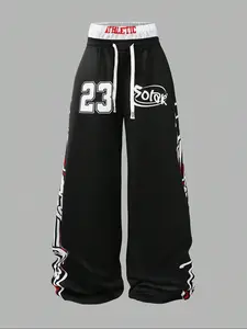 Basketball DNA Contrast - waist sports pants, Athletic Activewear, with "ATHLETIC" lettering, No. 23 graffiti, loose and drapey, street fashion, the first choice for basketball fans' outfits, suitable for outdoor adventures, fishing, and hiking
