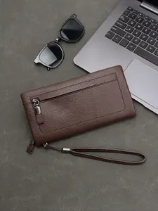 Men's 21cm Alligator Pattern Handbag, Business Luxury Style, Fits Phone & Cards, Wrist Strap & Handle Dual Mode, Best Christmas Gift