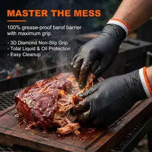 Disposable BBQ Gloves With Heat Protection Liners outdoorfun
