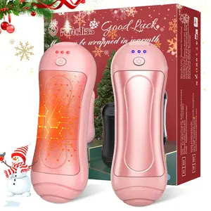 2 Pack Hand Warmers  heater  - Portable Pocket Warmer with 3 Heating Modes, Rechargeable 6000mAh, Reusable for Outdoor Sports/Camping/Hiking/Travel