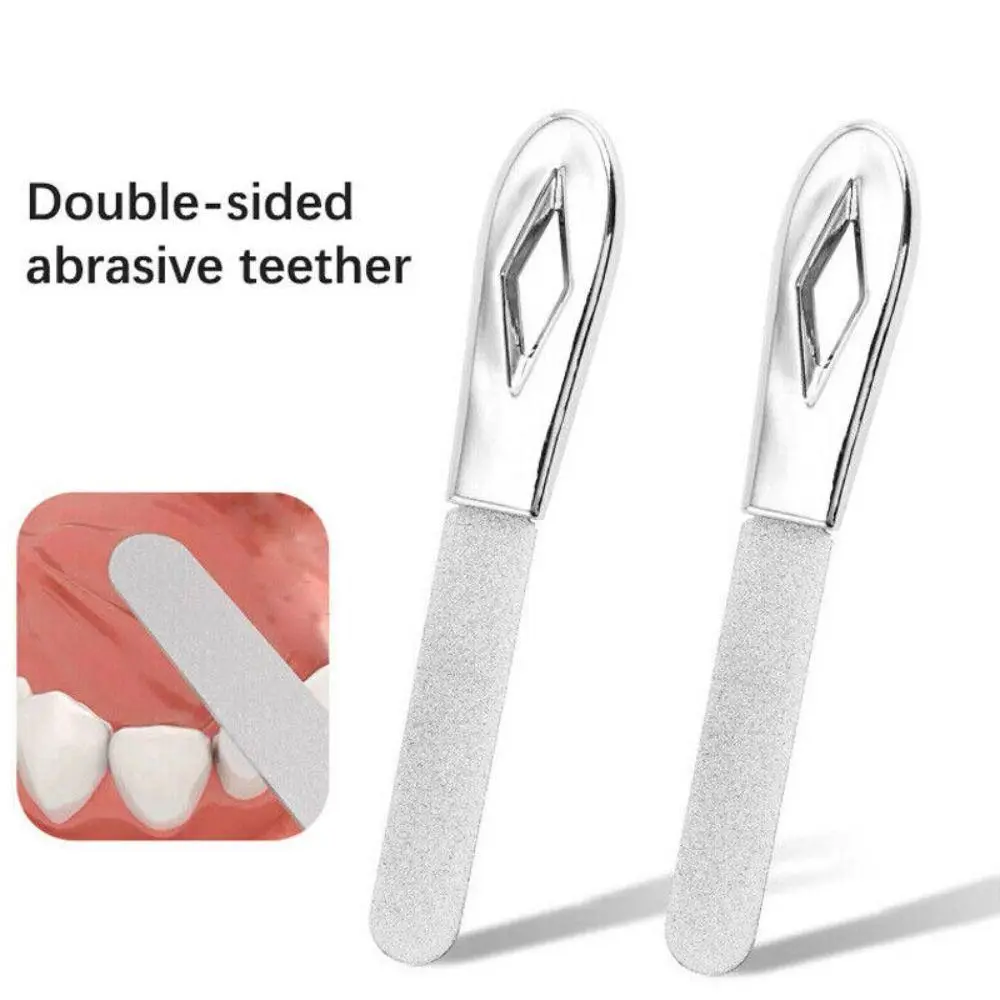 Stainless Steel Teeth File Tooth Grinding Tools Grinding Rod Frosted Surface Dental Correction Tools Buffer Grinding