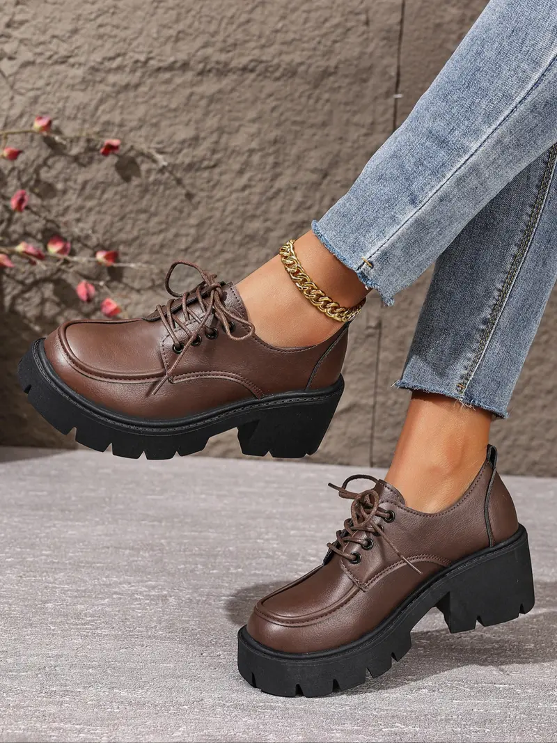 brown platform - TikTok Shop