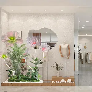 Giant 72.8in tall artificial silk flower, perfect for outdoor spring and summer decoration. The colorful artificial silk flowers are lifelike and can be used for porches, courtyards, windows, shop windows, and other home decorations.