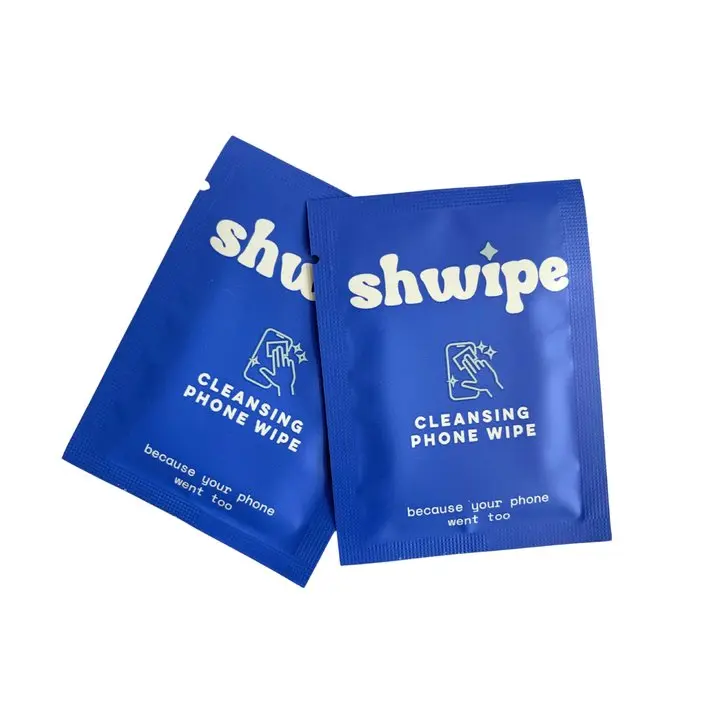 Phone Wipes, Low Moisture, Quick Drying, Pocket-Friendly, Streak-Free, Device and Screen Cleaner (25ct)