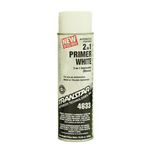 212 MAIN Transtar 4633 2-to-1 in. Primer White Topcoat - Adhesion, Flexibility, Fast-Drying Formula for Metal Substrates, Plastic Parts, Moisture Sealant (Automotive & Motorcycle Paint Care)