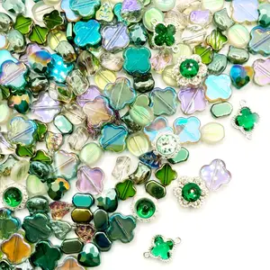 L1346]Clover Glam DIY Beads DIY Charms Set