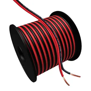 14AWG 2Conductor Red Black  50FT Electrical Wire  LED Strips Extension Wire 12V/24V DC  Flexible Wire Extension Cord Copper Clad  Copper Wire