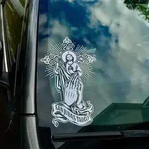 San Judas With Praying Hands Decal Sticker For Car