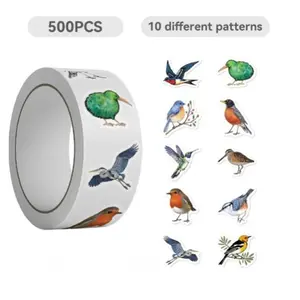Bird Pattern Washi Tape, /roll Self Adhesive Decorative Tape, Decorative Sticker, DIY Sticker for Scrapbooking, Journaling, Gift Wrapping