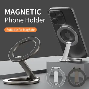 Multifunctional Magnetic Foldable Phone Stand, Portable Adjustable Holder for Smartphones, Ideal for Home Office Use