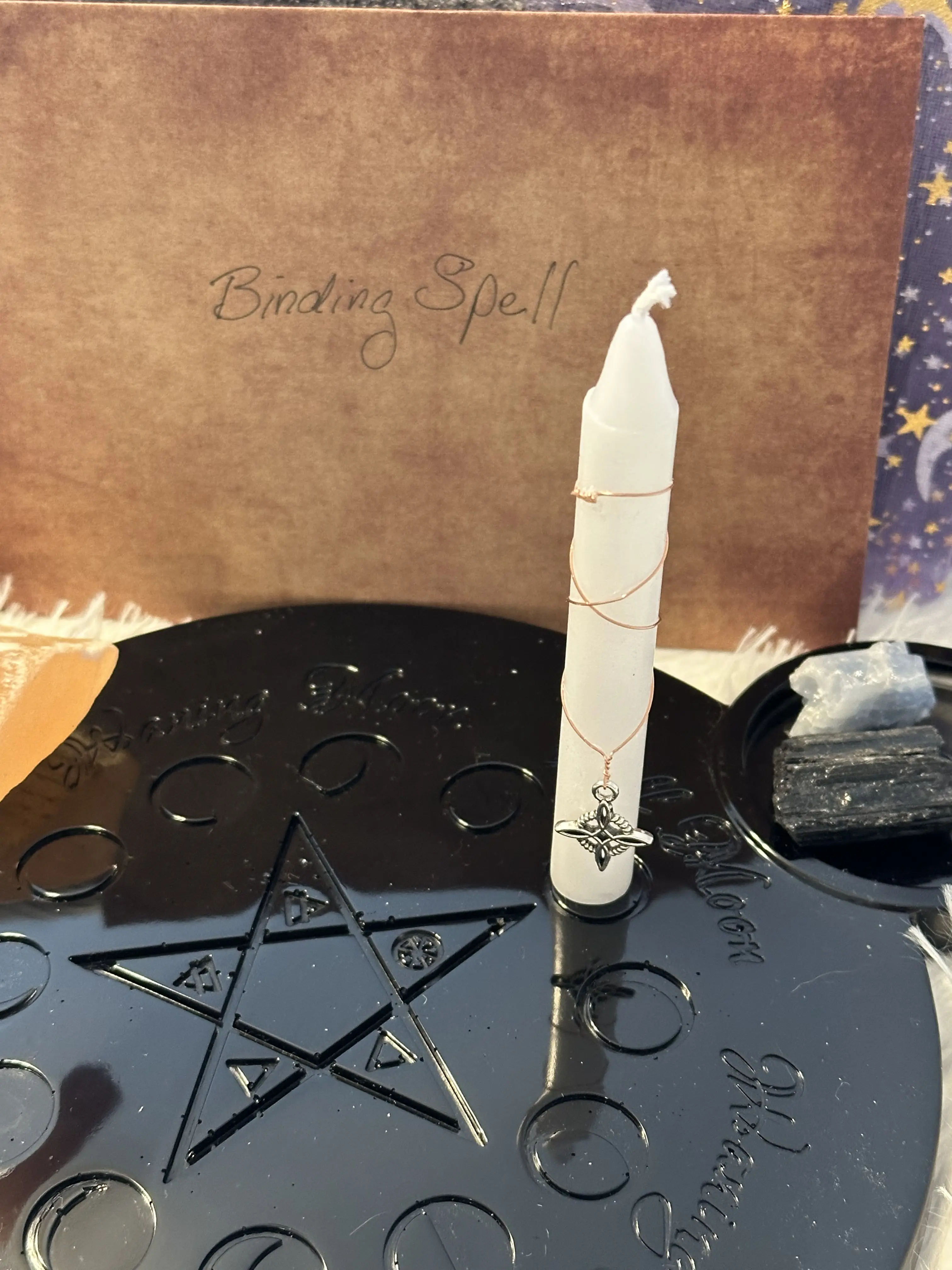 4 Elements Spell Candle for Binding Spell - Home Decor & Ornaments