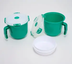 Prepology Set_of 2 Microwave Mugs w/ Vented Lids
