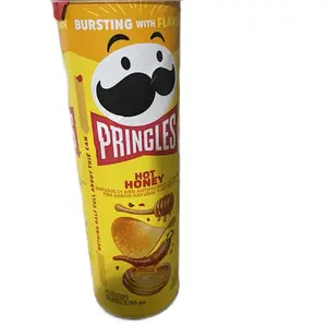 Pringles Hot & Honey Flavored Snack Can nothing have full about this can  with flavor Crunchy Crispy