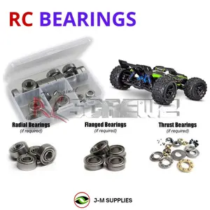 RCScrewZ Metal Shielded Bearings tra101b for Traxxas Sledge 1/8 4x4 VXL-6s Monster (#95076-4) | RCX