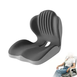 Ranbro Car Seat Cushion Memory Ultra Soft Cushioning Pad Breathable Shell Shaped Non Slip Driver Seat Pillow Comfort for Long Sitting Hours Auto Truck Vehicle Office Desk Chair Interior Accessory Gifts for Dad Boyfriend Road Trip