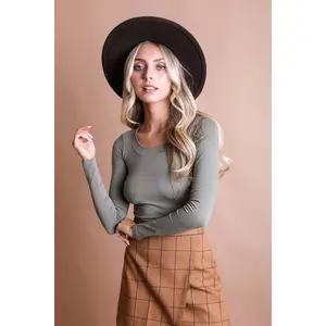 SAGE Long Sleeve Fit Crop Top