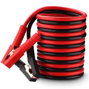 Heavy-Duty Pure Copper Car Battery Jumper Cables with Thickened Clamps for Emergency Boost
