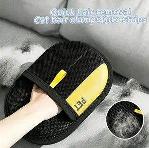 Newest Pet Hair Removal Gloves,Static Hair Removal Glove,Reusable Static Pet Hair Remover Glove,Washable Fur Removal Mitt for Cats & Dogs,Ideal for Furniture,Sofa,Carpet,Clothes and Gentle Pet Massage Grooming